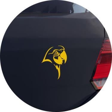 Imagem de Adesivo de Carro Ave Arara Brasileira - Cor Amarelo - Melhor Adesivo, 