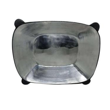 Imagem de Fruteira Gamela Alumínio Fundido 45cm Preto Hotel 8,5L - Diviforte