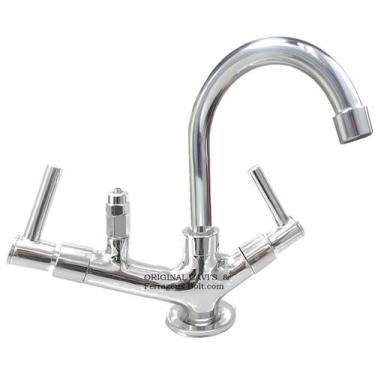 Imagem de Torneira bica móvel bancada  luxo tubo u com saída para purificador 1/