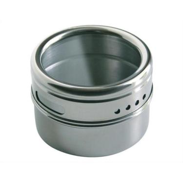 Imagem de Porta Temperos e Condimentos Com Imã Em Aço Inox 1unidade - KE HOME