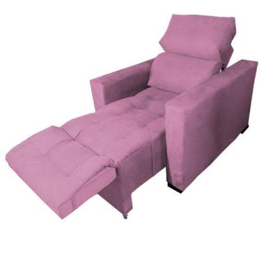 Imagem de Poltrona Do Papai Retrátil e Reclinável Madri- Rosa - Moveis Águias