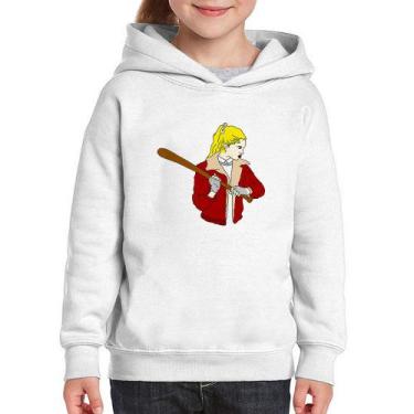 Imagem de Moletom Infantil Baseball Girl - Foca na Moda, Branco, 14