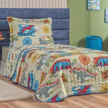 Imagem de Colcha Infantil SOLTEIRO 2 pç Dupla Face Matelado Estampado - SAFIRA E
