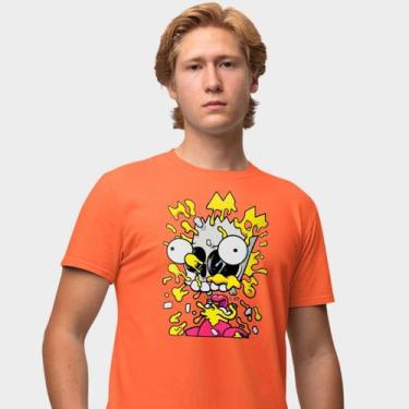 Imagem de Camisa Camiseta Genuine Grit Masculina Estampada Algodão 30.1 Simpsons