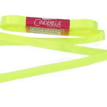 Imagem de Fita de Cetim Nº 02 10mm com 10 Metros - Cinderela, 90 - AMARELO FLOUR