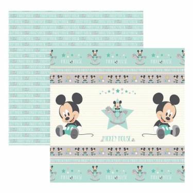 Imagem de Folha para Scrapbook Baby Mickey - Dupla Face - Toke e Crie, FITAS E R