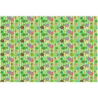 Imagem de Tecido Estampado para Patchwork - Suculentas : Suculentas  Com Textura