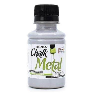 Imagem de Tinta Chalk Metal Fosco True Colors 100ml, 4991 PRATA