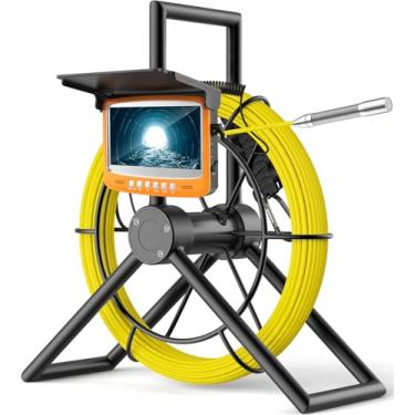 Imagem de PeachLeaf Câmera de Esgoto com Zoom de 5 Níveis, Tela de 4,3'', Diâmetro da Câmera de 17 Mm, Câmera de Encanamento Snake de 1000 Tvl, Gravação Dvr, Iluminação Led Ajustável, Câmera de Drenagem À Prova