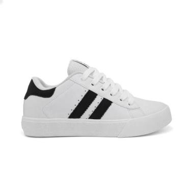 Imagem de Tênis Street Ollie Juvenil Space2 Menino Conforto, 30, Branco