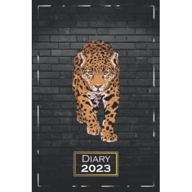 Imagem de Diary 2023: Leopard, Animals | A5 (6x9) | One Week on a Double Page | From Monday to Sunday | Weekly Planner | Motif | qb2
