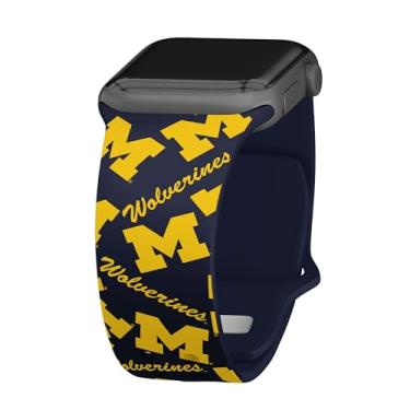 Imagem de Pulseira de relógio Michigan Wolverines HD compatível com Apple Watch (38/40 mm - curta - aleatória)