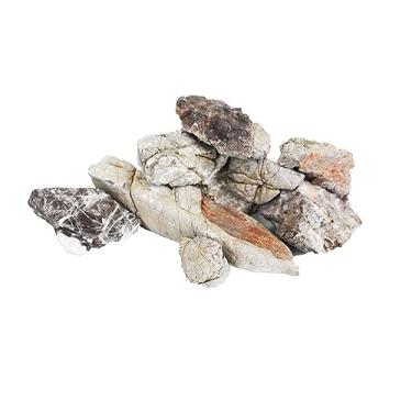 Imagem de H2Pro Decoração de aquário de pedra de pele de elefante (20 kg por caixa), misturada com pedras de tamanho pequeno e grande, tanques de peixes