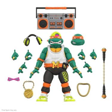 Imagem de Super7 ULTIMATES! Teenage Mutant Ninja Turtles Rapper Mike - 7" TMNT Action Figure with Accessories Classic Cartoon Collectibles and Retro Toys