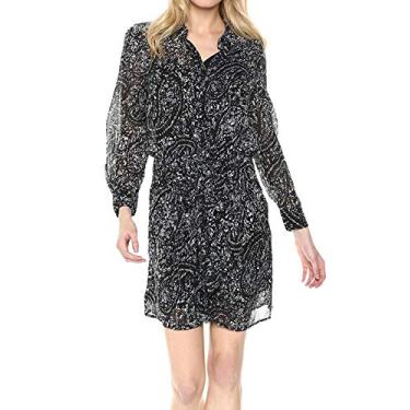 Imagem de Lucky Brand Vestido estampado na frente, Preto/Multi, P