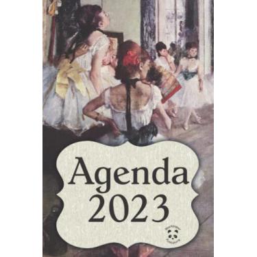 Imagem de Agenda 2023 Edgar Degas - La Classe di Danza: Planner settimanale A5 in carta crema con calendario annuale, tracker abitudini mensile, spazio per le note settimanali, pagine per i contatti
