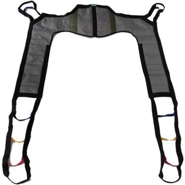Imagem de Eslinga de elevação de paciente, arnês de elevação para deficientes físicos de corpo inteiro para idosos com suporte inferior e alças de elevação para movimentação de pacientes de e para san