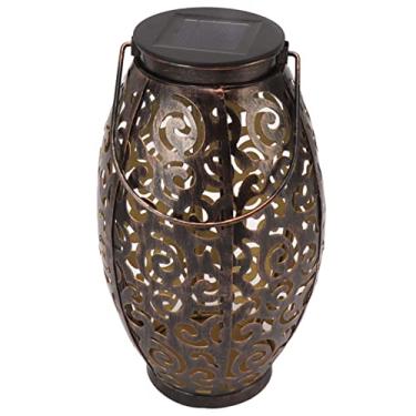 Imagem de Lanterna Externa Com Padrão e Alça Auspiciosos - para Decoração de Jardim, Pátio e Pátio