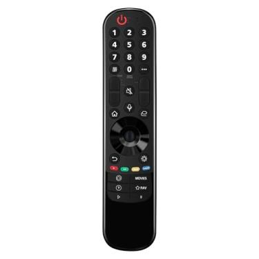 Imagem de MR21GA AN-MR21GA Controle remoto de substituição por voz adequado para LG LED QNED/NanoCell/OLED 4K Smart TV 65QNED83UPA 75QNED90UPA 86QNED90UPA 55NANO75UPA 50NANO75UPA 65QNED95UPA 65QNED99UPA