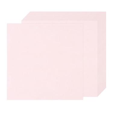 Imagem de Rebower 25 folhas de papel pergaminho envelhecido 90 g/m², folha de papel vintage, [para certificado, convite, envelope] - 30 x 30 cm/rosa