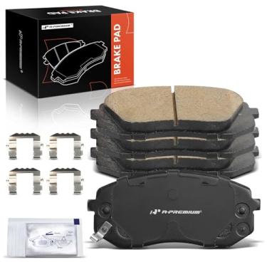 Imagem de A-Premium Substituição da pastilha de freio para Hyundai Kona 2018-2022 Kia Seltos Forte Fronts, um conjunto de 2