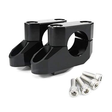 Imagem de Xitomer 1 1/8" 28 mm Motocicleta ATV Dirt Bike Motocross Offset guidão Risers com grampos, para HONDA, SUZUKI, Kawasaki, BMW, Yamaha, Aprilia, KTM, Triumphxitomer preto HR0502BK