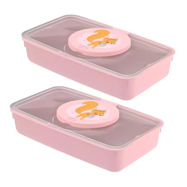 Imagem de 2 Porta Lenço Umedecido Portátil Plástico Bebê Menino Menina (Raposa)