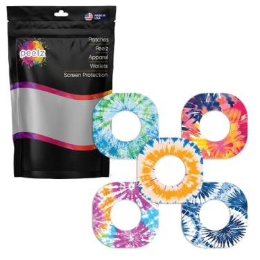 Imagem de Peelz Pacote De 25 Adesivos Adesivos Dexcom G7 - Adesivos De Sensor Cgm À Prova D'Água Feitos Nos Eua Para Mais De 14 Dias - Adesivos Para Diabetes De Pele Sensível Para Monitor De Glicose - Adesivos