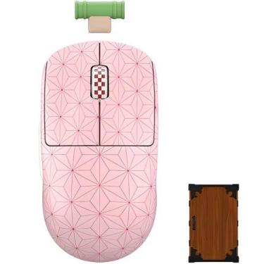 Imagem de Mouse Gamer Sem Fio Pulsar X2V2 Demon Slayer 4K Mini Nezuko, rosa