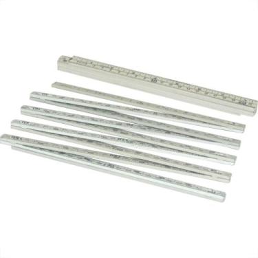 Imagem de Metro Plastico Llinan Duplo Branco - Kit C/12 Pecas, Branco