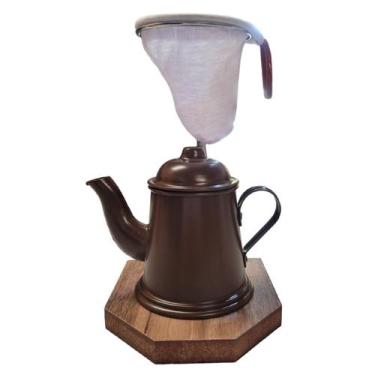 Imagem de Mini Coador De Café Pano Gourmet Mini Bule 200 ml - Café com charme, M