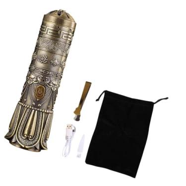 Imagem de Ioensy Queimador de incenso elétrico usb, decorativo, presente de aniversário, difusor de aroma, suporte de incenso para casa, mesa, decoração de, Bronze Verde