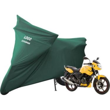 Imagem de Capa De Tecido Helanca Lycra Moto DafraApache Com Logo - Mz, Verde