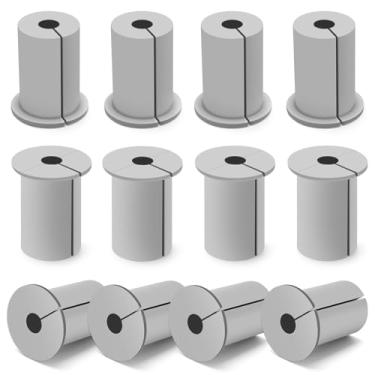 Imagem de Solaradgy Kit de roteamento de ilhós, 6 peças, ilhós de parede para cabos, kit de roteamento de cabos de borracha de 2,5 cm, ilhós de parede cinza para kit de roteamento de cabos Starlink para