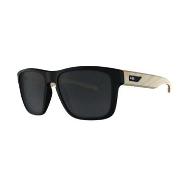 Imagem de Óculos de sol hb h-bomb matte black wood gray polarized