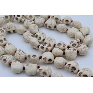 Imagem de Mund Mala Maa Kali Puja Item Tantrik Kapal Mala Tantr Mantar Mund Mala Pacote com 1 (Branco) Pequeno