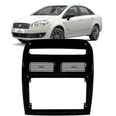 Imagem de Moldura Painel Para Central Multimídia 9 Polegadas Fiat Linea 2009 a 2