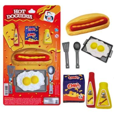 Imagem de Kit Dogueria Hot Dog Cachorro Quente Comidinhas De Brinquedo - Mili Mu