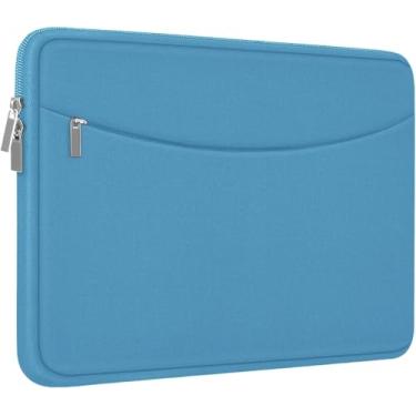 Imagem de Capa para laptop de 39.6 cm, capa protetora à prova de choque para laptop, bolsa de transporte para computador com bolso de acessórios, bolsa para laptop compatível com MacBook, HP, Dell, Lenovo,