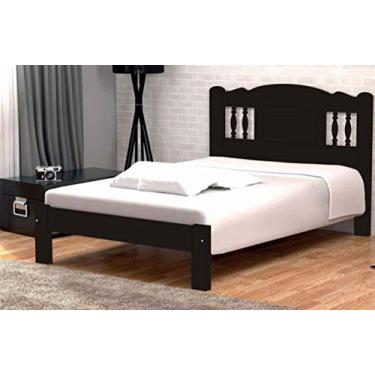 Imagem de Cama Queen Size Bella de Madeira Maciça Tauari - Cor Tabaco