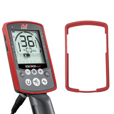 Imagem de TEHAOUU Capa protetora para Minelab Equinox 600/800 capa anticolisão resistente a choque à prova de poeira detector de metais acessório (vermelho)