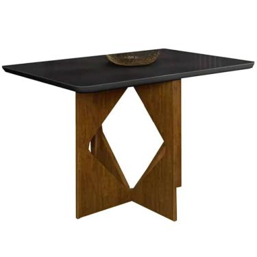 Imagem de Mesa Madrid 90x90cm Minas Plac Cor Cinamomo Preto