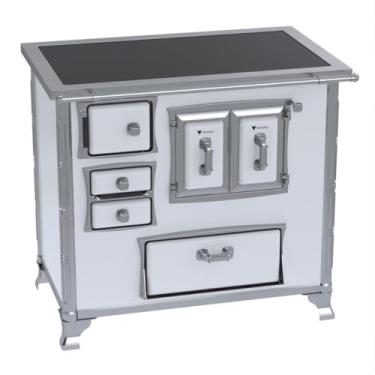 Imagem de Fogão a Lenha GII N 2 Gab Sec Xviii Premium Branco Saida Direita