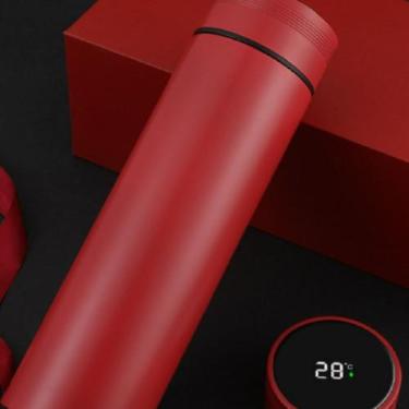 Imagem de Garrafa Térmica em Aço Inox Com Termômetro Digital 500ml - Beer Pints,