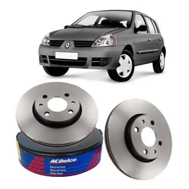 Imagem de Par Disco Freio Dianteiro Acdelco Clio 1999 A 2006