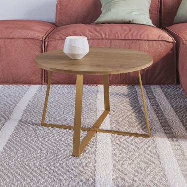 Imagem de Mesa de Centro Redonda Industrial Artesano