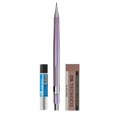 Imagem de CIS KIT TECNOCIS BOHO - 1 Lapiseira 0,7mm Corpo Lavanda + 1 Borracha + 01 tubo de grafite