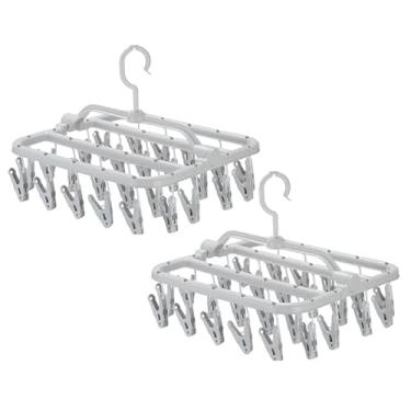 Imagem de Kit 2 Varal Roupa Íntima 26 Prendedor Calcinha,Meia,Cueca(único,Branco)