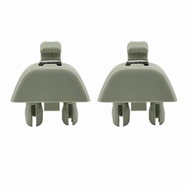 Imagem de ALTBET 2 peças de clipe de gancho para viseira de sol cinza compatível com VW Volkswagen Passat 2012-2015 Substitui 6R0-857-561-Y20, 6R0857561Y20, 1S0857561Y20