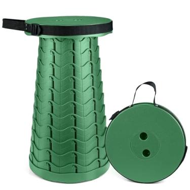 Imagem de Hesanzol Banco Dobrável Atualizado Para Adultos, Assento Dobrável Telescópico Portátil Retrátil Para Camping, Jardim, Caminhadas E Viagens, Telescópico Ajustável, Carga Máxima De 180 Kg